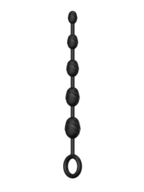 Черная анальная цепочка №03 Anal Chain - 30 см. фото в интим магазине Love Boat