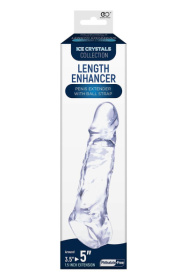 Прозрачная насадка-удлинитель Length Enhancer с подхватом - 16 см.