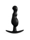 Черная анальная фигурная втулка - 11,5 см.