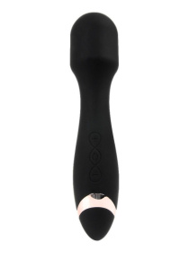 Черный силиконовый wand-вибратор - 18,5 см. фото в интим магазине Love Boat