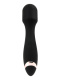 Черный силиконовый wand-вибратор - 18,5 см.