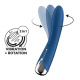 Синий вибратор-ротатор Spinning Vibe 1 - 18 см.