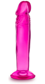 Розовый анальный фаллоимитатор Sweet N Small 6 Inch Dildo With Suction Cup - 16,5 см. фото в интим магазине Love Boat