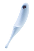 Голубой вакуум-волновой стимулятор клитора Satisfyer Twirling Pro фото в интим магазине Love Boat
