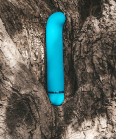 Бирюзовый перезаряжаемый вибратор Flamie - 18,5 см.