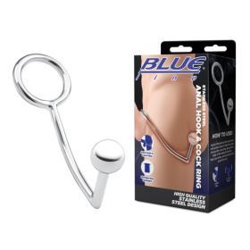 Кольцо на пенис с анальным стимулятором Stainless Steel Anal Hook   Cock Ring