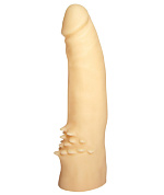 Реалистичный пустотелый фаллоимитатор с шипами у основания - 17 см. фото в интим магазине Love Boat