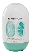 Бирюзовый мастурбатор-яйцо Twist Angel фото в интим магазине Love Boat