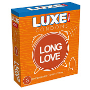 Презервативы с продлевающим эффектом LUXE Royal Long Love - 3 шт. фото в интим магазине Love Boat