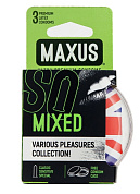 Презервативы в пластиковом кейсе MAXUS AIR Mixed - 3 шт. фото в интим магазине Love Boat