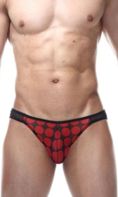 Трусы-слипы в крупный красный горох фото в интим магазине Love Boat