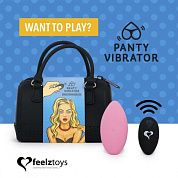 Розовый вибромассажер в трусики с пультом ДУ Panty Vibe Remote Controlled Vibrator фото в интим магазине Love Boat
