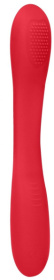 Красный двухсторонний вибратор Flex - 21,5 см. фото в интим магазине Love Boat