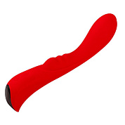 Красный вибромассажер 6  Silicone G-Spot Fun - 19,1 см. фото в секс шопе Love Boat