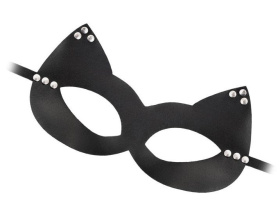 
Пикантная черная маска  Кошка  с заклепками фото в интим магазине Love Boat