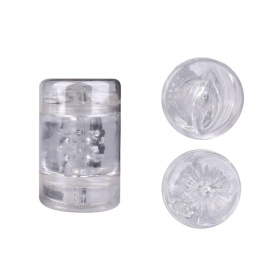 Прозрачный двусторонний мастурбатор Joy Cup - вагина и анус фото в интим магазине Love Boat