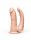 Двойной гелевый фаллоимитатор на присоске - 16,5 см.