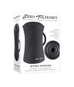 Черный вибромастурбатор с гироскопом Gyro Stroke