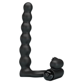 Черная насадка для двойной стимуляции Hercules Penis Sheath III - 15,3 см. фото в интим магазине Love Boat