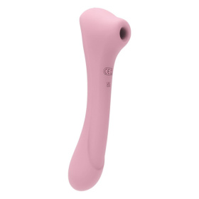 Нежно-розовый двусторонний стимулятор Daisy Massager - 20,2 см. фото в интим магазине Love Boat