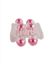 Прозрачная насадка на пенис с цветными шариками