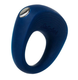 Синее эрекционное кольцо на пенис Satisfyer Power Ring фото в интим магазине Love Boat