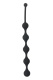 Чёрная анальная цепочка Five Beads Anal - 28,1 см.