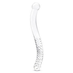 Стеклянный фаллоимитатор 11’’ Glass Pelvic Wand Double Ended - 28 см. фото в интим магазине Love Boat