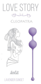 Сиреневые вагинальные шарики Cleopatra Lavender Sunset фото в интим магазине Love Boat