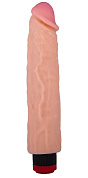 Вибратор-реалистик с розовой головкой - 26,2 см. фото в интим магазине Love Boat