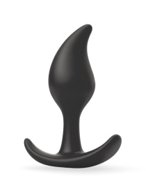 Черный анальный стимулятор - 9,2 см.