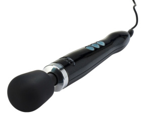 Черный жезловый вибратор Doxy Die Cast Wand Massager