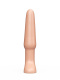Классический анальный плаг телесного цвета - 11,5 см.