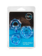 Набор из 3 синих эрекционных колец с различным рельефом
