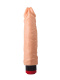 Гелевый вибромассажёр с крупной головкой - 23,5 см.
