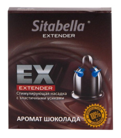 Стимулирующая насадка Sitabella Extender  Шоколад  фото в интим магазине Love Boat