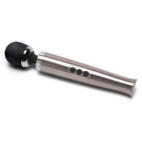 Серебристый вибромассажер Die Cast