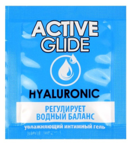 Лубрикант на водной основе Active Glide с гиалуроновой кислотой - 3 гр. фото в интим магазине Love Boat