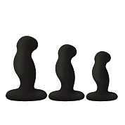 Набор из 3 черных вибровтулок Nexus G-Play+ Trio фото в интим магазине Love Boat