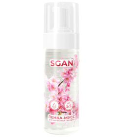 Пенка-мусс для интимной гигиены SGAN с пребиотиками - 150 мл. фото в интим магазине Love Boat