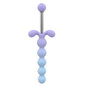 Анальная ёлочка с вибрацией Youivic - 16,4 см. фото в интим магазине Love Boat