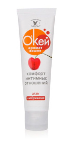 Гель-лубрикант  Окей  с ароматом вишни - 50 гр. фото в интим магазине Love Boat