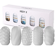 Набор из 5 мастурбаторов Hedy X5 Mixed фото в интим магазине Love Boat