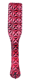 
Красный пэддл с геометрическим рисунком - 32 см. фото в интим магазине Love Boat