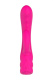 Розовый вибратор с клиторальным стимулятором Nalone PureX2 - 20,7 см.