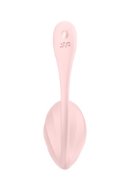 Розовое виброяйцо Ribbed Petal с пультом ДУ