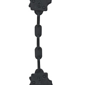 Черные силиконовые наручники Suppression