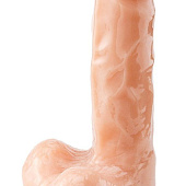 Телесный реалистичный фаллоимитатор - 18 см.