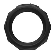 Черное эрекционное кольцо Maximus 55 фото в интим магазине Love Boat