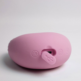 Розовый вибростимулятор зоны G 2-в-1